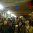 Felíz grupo do diferentes partes do Brasil no viagem do Ano Novo pela Europa, no barco de Praga 3 / 1 / 2015